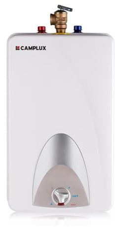 CAMPLUX Electric Mini-Tank Water Heater ME40 4.0 Gallons, Point of Use No Wait for Hot Water Under Kitchen Sink 120V 1440W, Wall or Floor Mounted, UL Listed