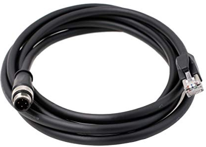 High Flex M12 4 Pin D-Code Maschio a RJ45 Ethernet Schermato Cat6 Cavo Macchine Industriali Macchina Fotografica di Rete Robot Encoder Sensor (2m)