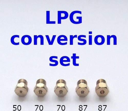LPG Umrüstsatz Jets/Düsen 5er Pack 1x50, 2x70, 2x87 Gewinde M6x0,75