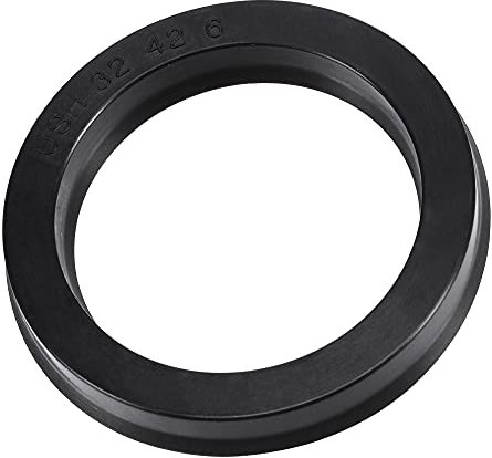 sourcing map USH Radial Wellendichtring Nitrilkautschuk Öldichtung, Schwarz 32mm ID x 42mm AD x 6mm Breite
