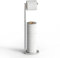 Top-spring Toilet Roll Holder Free Standing Toilet Paper Holder Stand with Reserve, Stainless Steel Anti Rust Freestanding Toilet Tissue Roll Dispenser Holds 3-4 Paper Rolls, Bathroom Storage (Chrome)