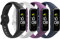 MoKo 4 Stück Armband Kompatibel mit Samsung Galaxy Fit 2, Weiches TPE Ersatzarmband Uhrenarmband Sportarmband für Damen Herren, Schwarz/Weiß/Lila/Dunkelblau