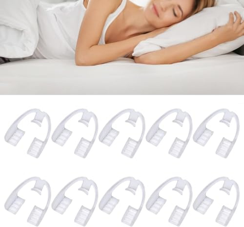 10pcs Nacht Zahnschutz Schlafen Dental Pads Mundschutz Bissschutz, Anti-Schleifen Klammern