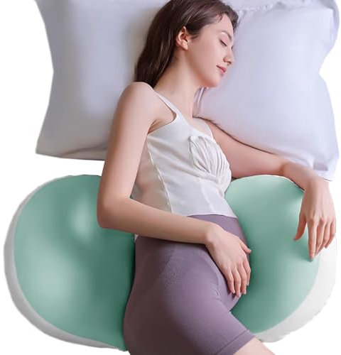 Schwangerschaftskissen zum Schlafen, Schwangerschaftskissen für Frauen Mutterschaftskissen Keil, Verstellbares Doppelseitiges mit Kissenbezug Unterstützung für Schwangerschaft Bauch/Rückenstütze