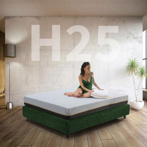 Taschenfederkernmatratze und orthopädischer Memoryschaum 25 cm hoch | Super Comfort Matratze 80 x 200 cm | italienische Matratze mit abnehmbarem Bezug – Modell NIGHT Memory