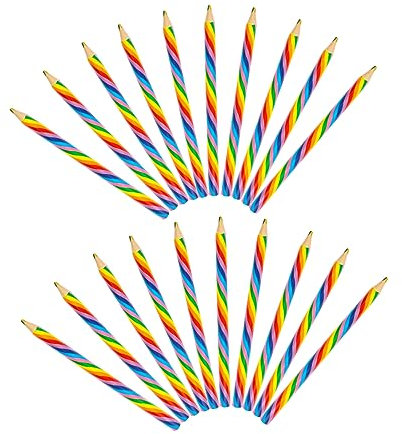 VILLCASE 20stücke Regenbogenfarbstifte Für Mädchen Bunte Skizzierstifte Farben Pro Für Zeichnen Und Basteln Perfektes Schulmaterial Und Geschenkartikel