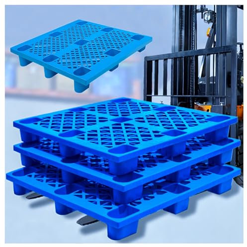 NQNFWCRJ Palette Plastique Filet Respirant Étagères Empilables Facile À Utiliser pour L'industrie Les sous-sols Les Garages(100x120x14.5cm/39.4x47.2x5.7)
