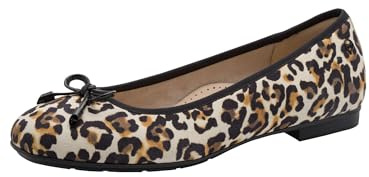 Tamaris Comfort Women's Ballerina 8-82102-42 Ballet Flats, Leopard, 37 EU