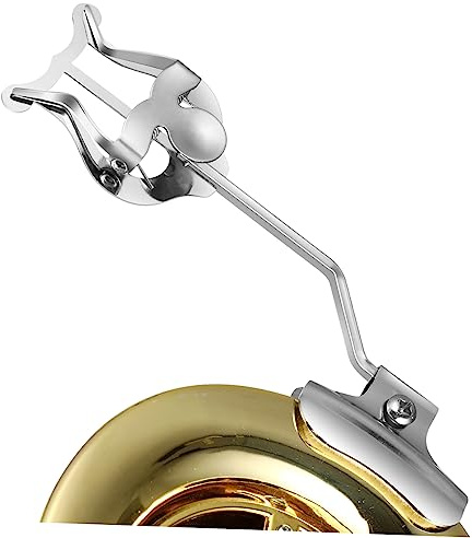 BESPORTBLE Marschgabel Saxophon Notenhalter Clip aus Metall Silber Kompakt und Leicht für Trompete und Posaune in Marschkapelle