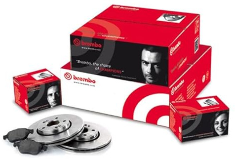 BREMBO KIT DISCHI + PASTIGLIE FRENO ANTERIORI PER FIAT 500 (2ª SERIE) 1.2 / GPL DAL 2007