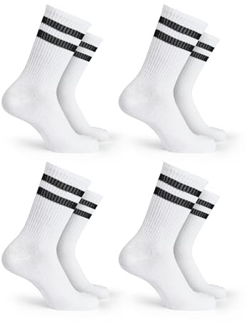 Basic Treasure Pack de 4 Pares Calcetines Deportivos Niño y Niña, Algodón | Algodón, Estructura acanalada antideslizante, Certificado OEKO-TEX, Transpirables, Para deporte o escuela
