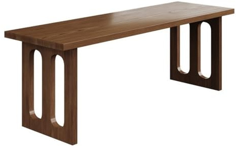 huanglyc-232 Scrivania per ufficio domestico Scrivania moderna in legno massello for ufficio domestico con struttura stabile, scrivania da studio rettangolare in stile semplice, tavolo pranzo(M)