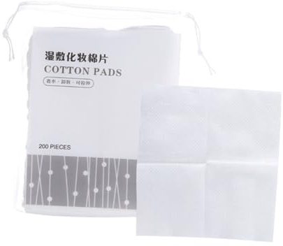 Thin Makeup Cotton Pads Stretchable White Non-woven Fabric | Applying Gel and Lotion, Facial Skincare Compress Use, Easy to Carry Pack
