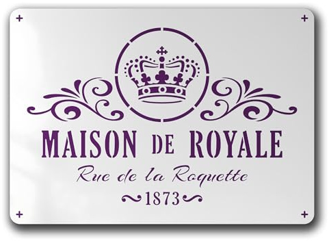 Schablone Maison de Royale Shabby Krone - BS14