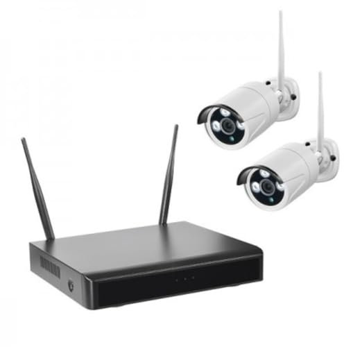 WiFi övervakningskameraset med 2 kameror - Övervakningskamera WR100 SET B2