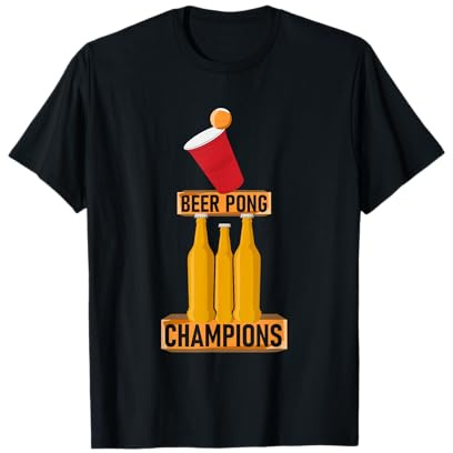 Lustiger Bierpong Pokal für die Gewinner bei der Home Party T-Shirt
