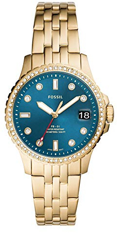 Fossil ES4983 Damen-Armbanduhr, Blue, ES4983, Blue, ES4983, blau, ES4983