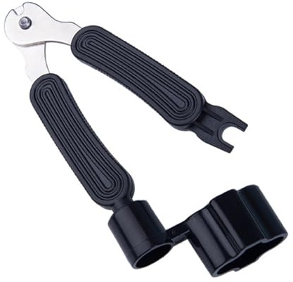 OSUWLSI Enrollador de Cuerdas para Guitarra Manivela para Ajustar Las Cuerdas, Cortadora de Cuerda, Extractor de Pines, 3 en 1 Multifuncional Herramienta de Reparación de Guitarra