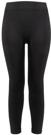 CALZITALY Unisex termiska leggings, merinoullbyxor, termiska underkläder för män och kvinnor, termiska byxor, skidåkning, vandring, vandring | Tillverkad i Italien, Svart, XXL