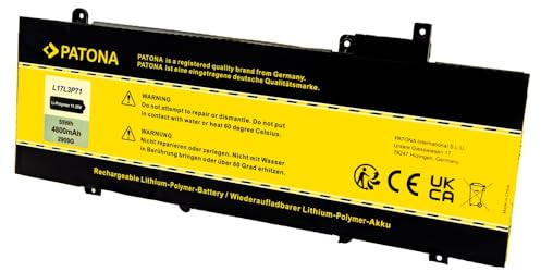 PATONA Akku kompatibel mit Lenovo T480S L17L3P71 SB10K97620 01AV480 01AV479 01AV478 L17M3P72 L17M3P71 4800mAh passendes Laptop Notebook Ersatzakku