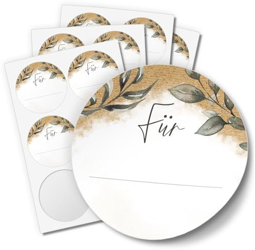 48 Geschenkaufkleber NAMEN für Hochzeit Geburtstag Danke Taufe Etiketten Gastgeschenk rund 4cm Motiv 5