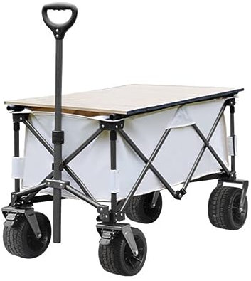 CRBUDY Chariot de Camping Chariot Utilitaire Pliant Chariot de Chariot Robuste Chariot de Jardin Chariot de Shopping à roulettes Portable pour Le Transport de Pique-Nique en Plein air sur