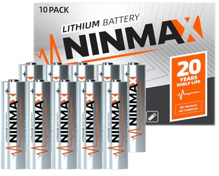 NINMAX® Lithium AA Battery, 10 Pack, 3500mAh 1.5V Longest Lasting Double A Battery【Disposable】