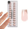 DOONAILS Soft Gel Press On Nails 30er Set Rosegold Cateye French Coffin Form Nägel zum Aufkleben in Salonqualität Fake nails soft gel Short Natürliches & angenehmes Tragegefühl