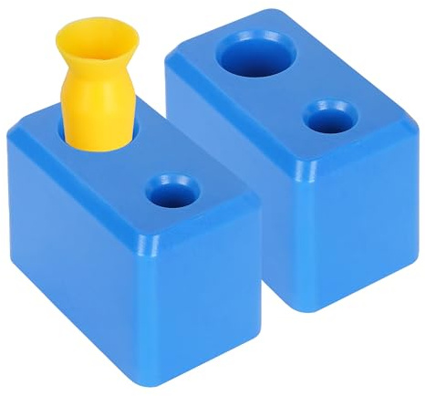 [2 Pack] Contact Lens Aid Holder + Ventless Contact Lens Tool - Durable Stand Fits Two Small or Large Contact Lens Inserters - Inserter Tools for Hard/RGP & Scleral Lenses and Prosthethic Eyes