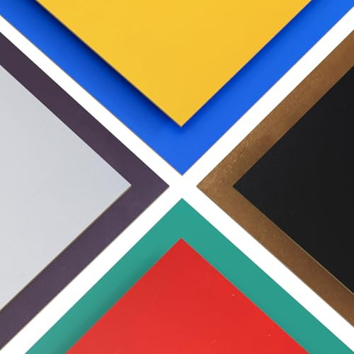 Creatorally Colori Compensato 3mm, Legno di Tiglio per Laser 30x30 cm 8 Pezzi, Colorato Compensati per Incisione e Taglio Pirografia Fai Da Te (8 Colori)