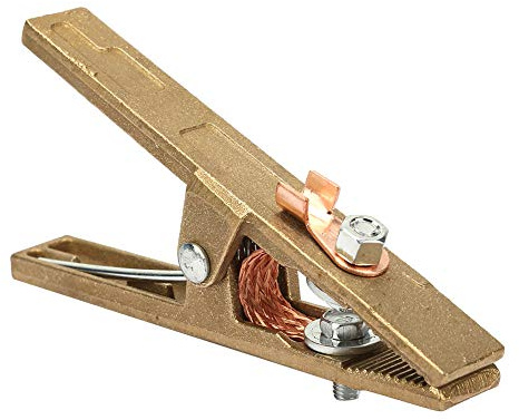 Abrazadera de suelo en forma de A para máquinas de soldar, hechas de latón de larga duración, apta para soldadura de perno (260A) (300A)