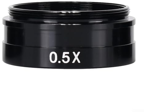 Industrielles Mikroskop-Hilfsobjektiv für Barlow-Linse, Stereomikroskope mit 42-mm-Gewinde, kompatibel mit C-Mount-Kameras (0,3 x)