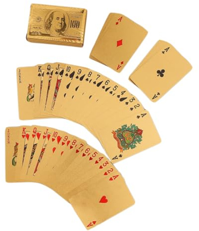 Gatuida Carte Da Gioco Lucide Impermeabili Di Carte Da Poker in Poker Di Resistenti