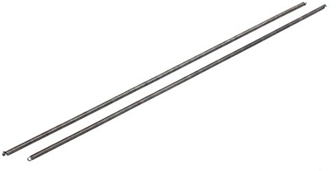 sourcing map Zugfeder 0,5mm Drahtdurchmesser,3mm Außendurchmesser, 300mm freie Länge Federstahl Kleine Doppelhaken-Zugfeder 2Stück