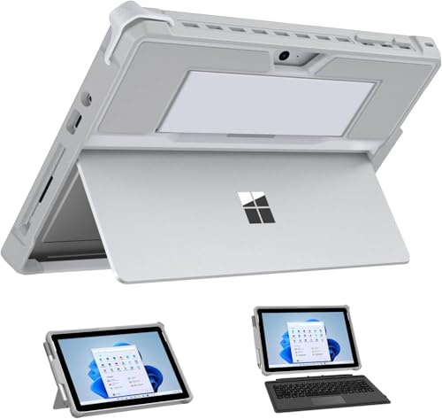 Moko Funda para 10,5 Surface Go 4/Go 3/Go 2/ Surface Go 2018, Plata | Protección Funda resistente para Microsoft Surface Go, con soporte para el lápiz y correa de mano, Admite teclado Type Cover
