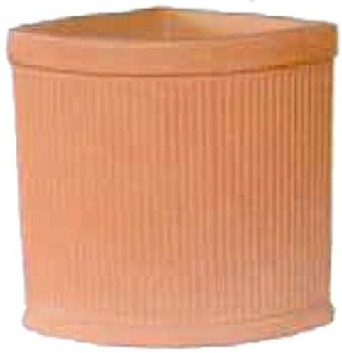 Generico VASO ANGOLARE IN TERRACOTTA, ALTEZZA CM. 53, LUNGHEZZA CM. 50, LARGHEZZA CM. 33 FIORIERA ANGOLO A MURO IN COTTO NATURALE