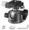 NEEWER Low Profile Camera Tripod Ball Head, 36mm Metal Panorama Ball Head Compatible with Arca 1/4 Quick Release Plate for Tripod Monopod Slider DSLR Camera Camcorder, Load Capacity: 33lb/15kg GM36