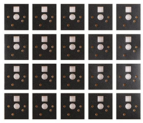 120 PCS Teclado Mecánico Eje de la almohadilla del interruptor de películas, 0,5 mm amortiguador de ruido de espuma de reducción de sonido almohadillas para Hot Swap Teclado (PE)