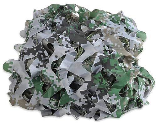 LTSRLL Camo Net of Interior Decor Great for Camping, Privacy Fence, Jungle Gym, Hunting Blind, 4.9'x8.2' /4.9'x16.4' /4.9'x32.8' /6.6'x9.8' /9.8'x16.4' (Color : Jungle, Size : 1.5x2.5m/4.9x8.2ft)