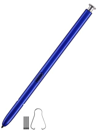 Neuer Ersatz S Stylus Touch S Pen kompatibel mit Samsung Galaxy Note 10 / Note 10 Plus S Pen Touch Stylus Pen (with Bluetooth) (Silber)