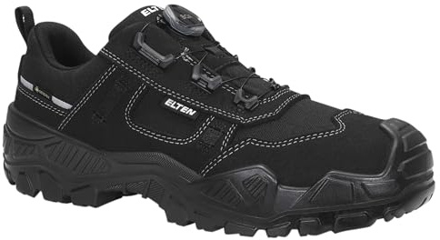 ELTEN Unisex Mike BOA GTX Black Low ESD S3S CI säkerhetsstövlar, 42 EU, svart, 42 EU