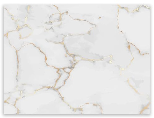 SMTDeco Protection plaque de cuisson, vitrocéramique, verre trempé, pour cuisinières électrique, à induction,planche à découper 70x52 cm une pièce pierre de marbre blanc (111650)