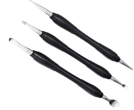 STOBOK 3 Piezas Prensa Para Tallar Cuero Herramienta De Cuero Pala De Cuero Herramienta Artesanal De Cuero Herramienta De Prensa De Cuero Ropa y Accesorios Equipo Bisel Trabaja Buril