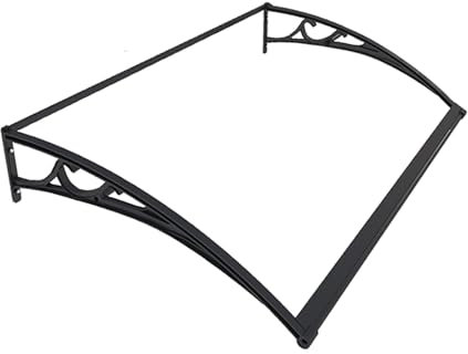 KINKIHB Vordach für Haustür, Außenmarkise, freitragende Markise aus Polycarbonat für Sonnenschutz, Regen- und Schneeschutz, solide Folie für Terrasse, Fenster, Terrasse, Veranda (Color : 80 * 100)