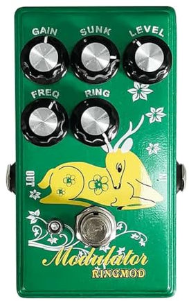 Vereen Electric Guitar Effect Ringmod Multi Modulation Pedal, Green, Guitar Pedal Accessories