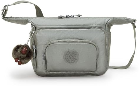 Kipling Damen Erica S Crossbody, Moon Grey Metallic