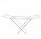 HOMION Winged Clothes Airer 18M Laundry Clothing Dryer Rack Folding Washing Line Indoor Large Airer Foldable Free Standing Clothes Dryer Caravan Camping White
