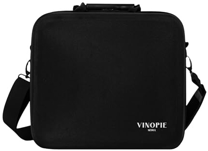 VINOPIE Funda rígida tejida para 2 copas de vino Sydonios Le Subtil (copas no incluidas), soporte protector para copas con espuma EVA de corte preciso para viajes y almacenamiento