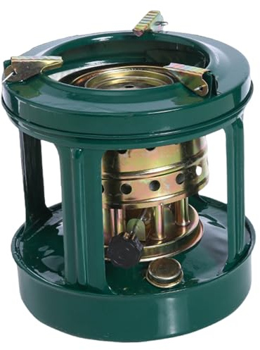 Kerosene Stove, 700ml Iron Kerosene Heater, 7 Inch Small Camping Heater Grill with 8 Cotton Wick, Windproof Portable Camping Stove Barbecue Equipment for 2-3 People