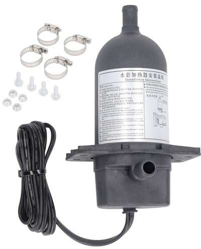 Baxnore 1500W Precalentador de refrigerante con termostato IP54 Protección Calentador de agua eléctrica para el generador de del motor 240V